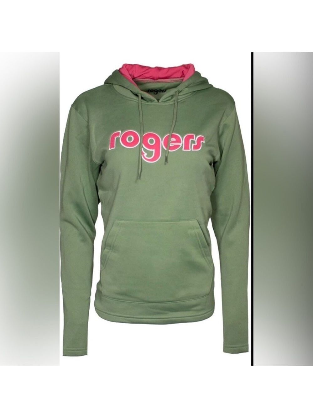 Green Hoodie with Pink 'Rogers' Logo size WXL